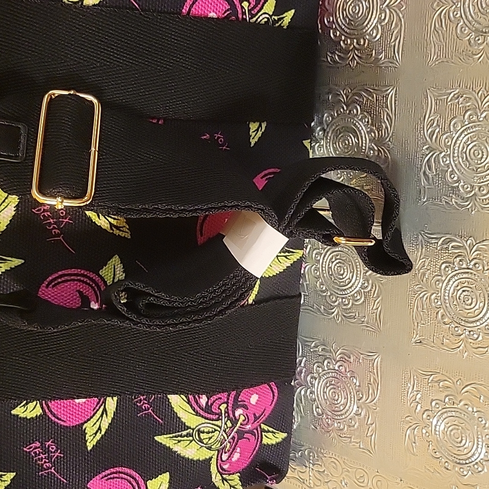 BETSEY JOHNSON FLORAL CANVAS TOTE - Picture 2 of 16